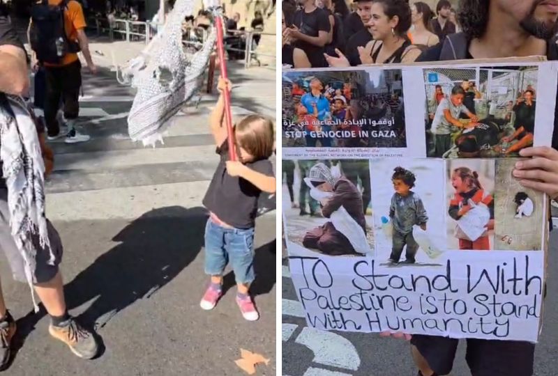 Spanish march in support of Palestinians